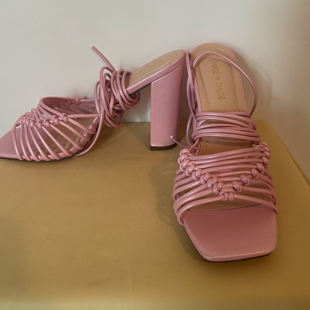 Lavender Strappy Heels and Handbag Set size 10 nwt - Picture 15 of 16